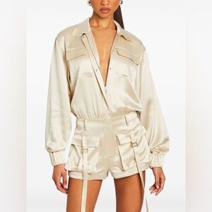 Retrofete Rosanna Romper in Champagne
NWOT
size S